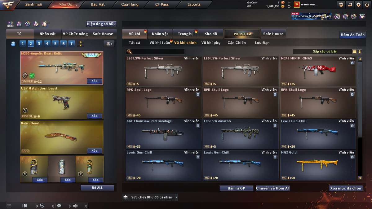 shop acc cf uy tin gia re